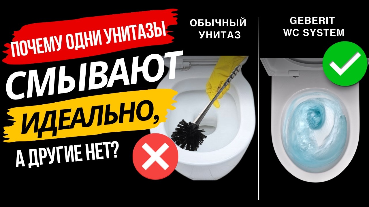 Geberit WC System — идеальный смыв, тишина и чистота без компромиссов