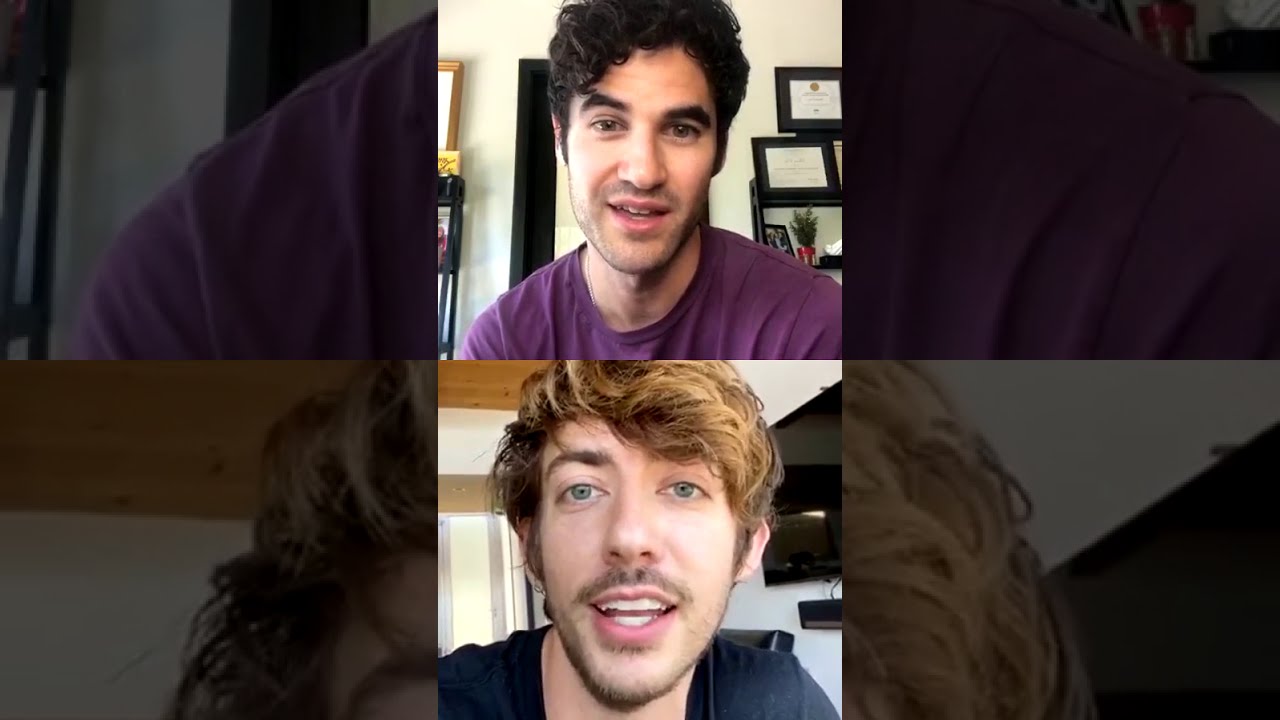 Kevin McHale Instagram Live with Darren Criss (July 3, 2020)