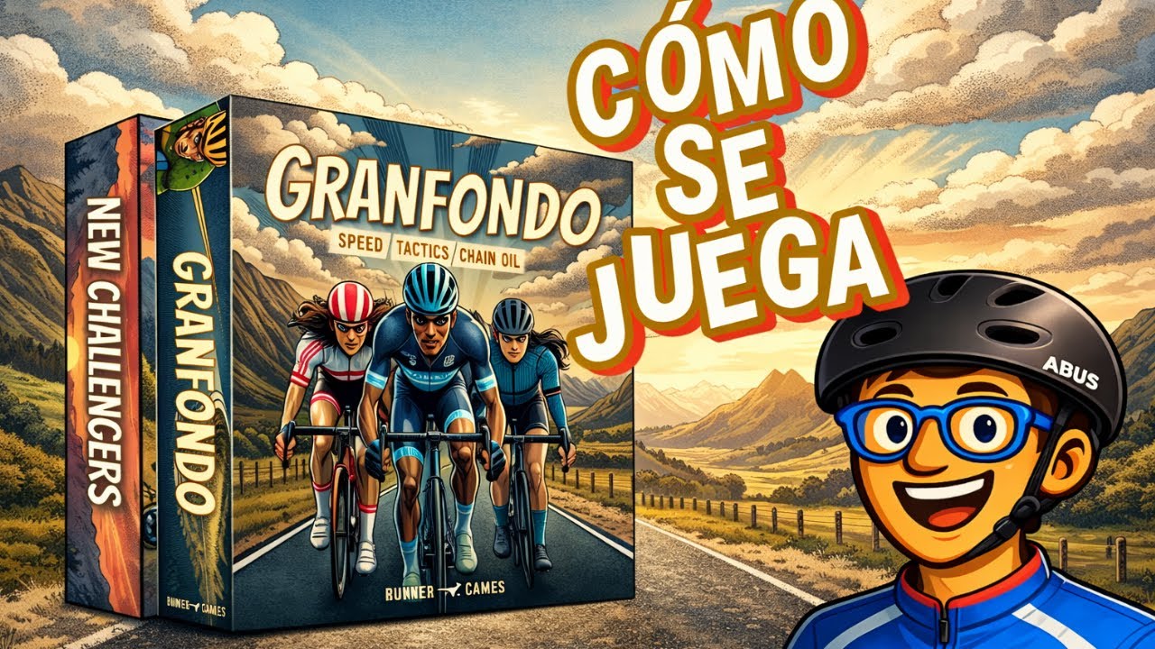 Granfondo 🚴‍♂️ Cómo se juega al juego de mesa de ciclismo (Solitario y expansión New Challengers)