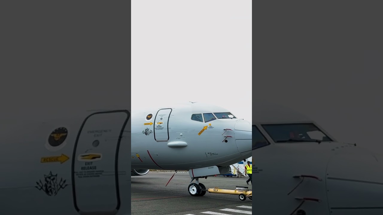 Watch the first P-8A Poseidon for the German Navy make its way out of our finishing center.