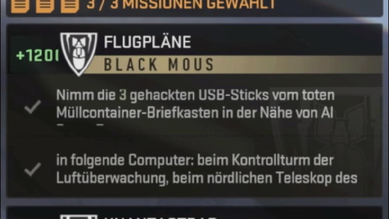 DMZ - Black Mous - Flugpl&auml;ne
