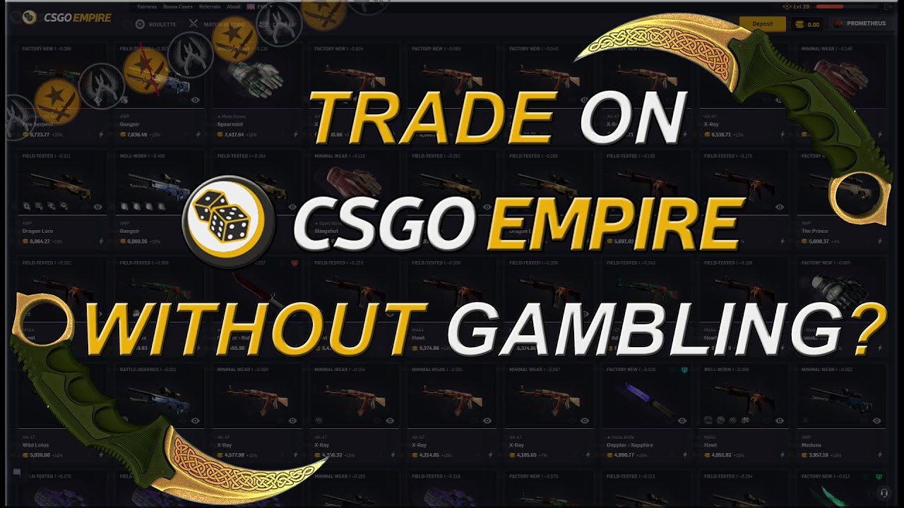 HOW TO TRADE ON CSGOEMPIRE WITHOUT GAMBLING | SELL CSGO SKINS FOR CRYPTOCURRENCY ON CSGO EMPIRE 2021
