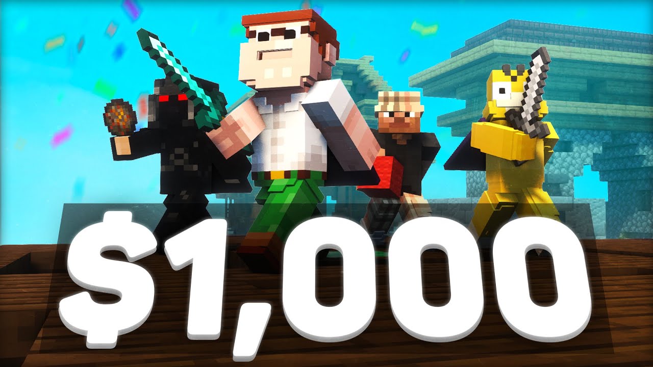 Победа в турнире Bedwars с призовым фондом в 1000 долларов.