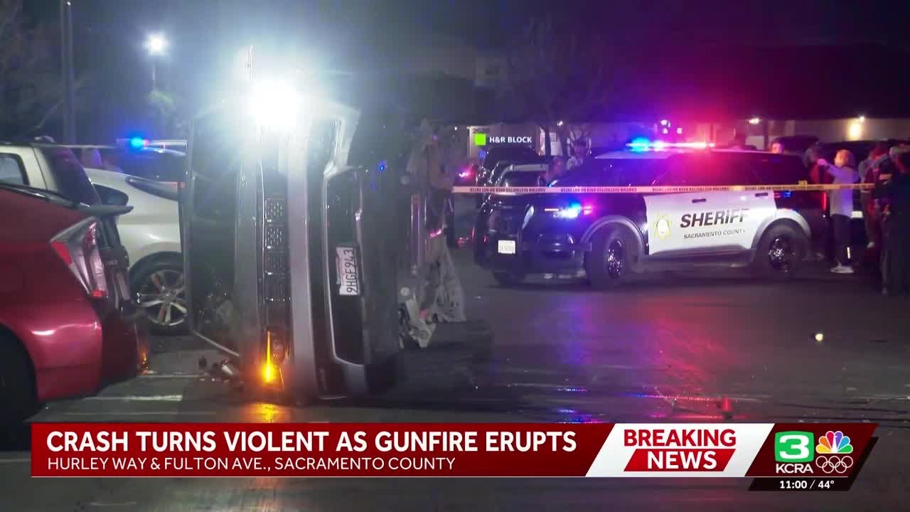 3 injured after Sacramento County crash that led to fight, shooting