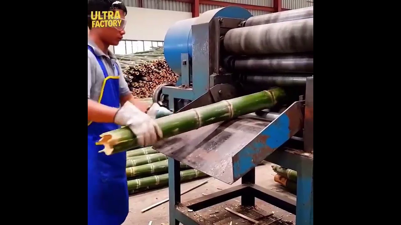 How Bamboo Is Processed in a High-Tech Factory | Complete Process in 3 Minutes