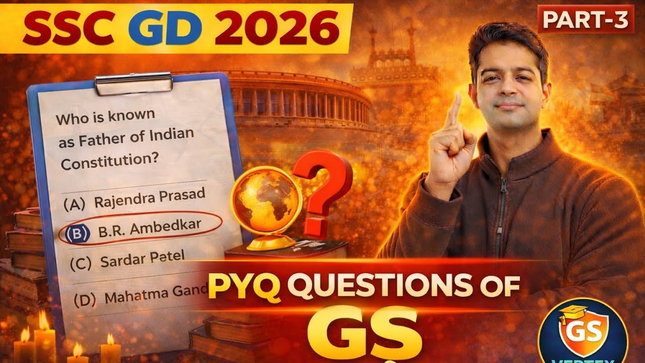 SSC GD 2026 Part 3 of GS PYQ #sscgd #gk #ssc #gs #trending 