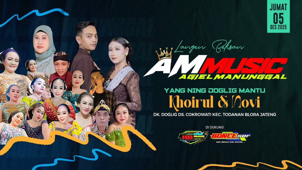 ⭕LIVE TAYUB AGIEL MANUNGGAL PERNIKAHAN KHOIRUL & NOVI - DOGLIG TODANAN BLORA #malam