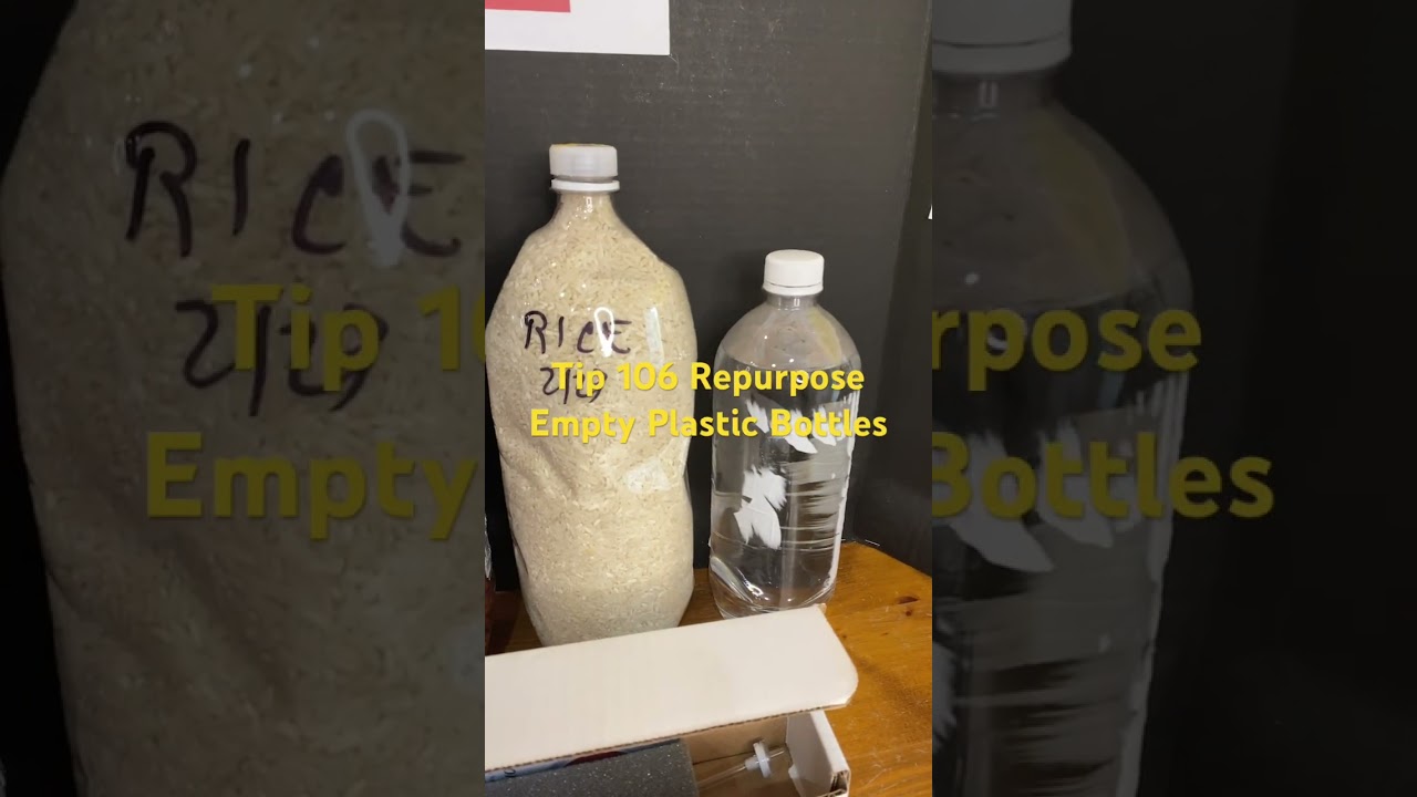 Tip 106 Repurpose Empty Plastic Bottle #shft #teotwawki #preparedness #preppingforshtf #foodstorage