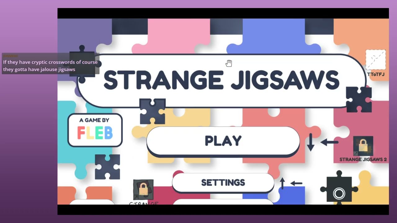 Leahbee Streams Strange Jigsaws &middot; 11/24/25 &middot; strange jigsaws