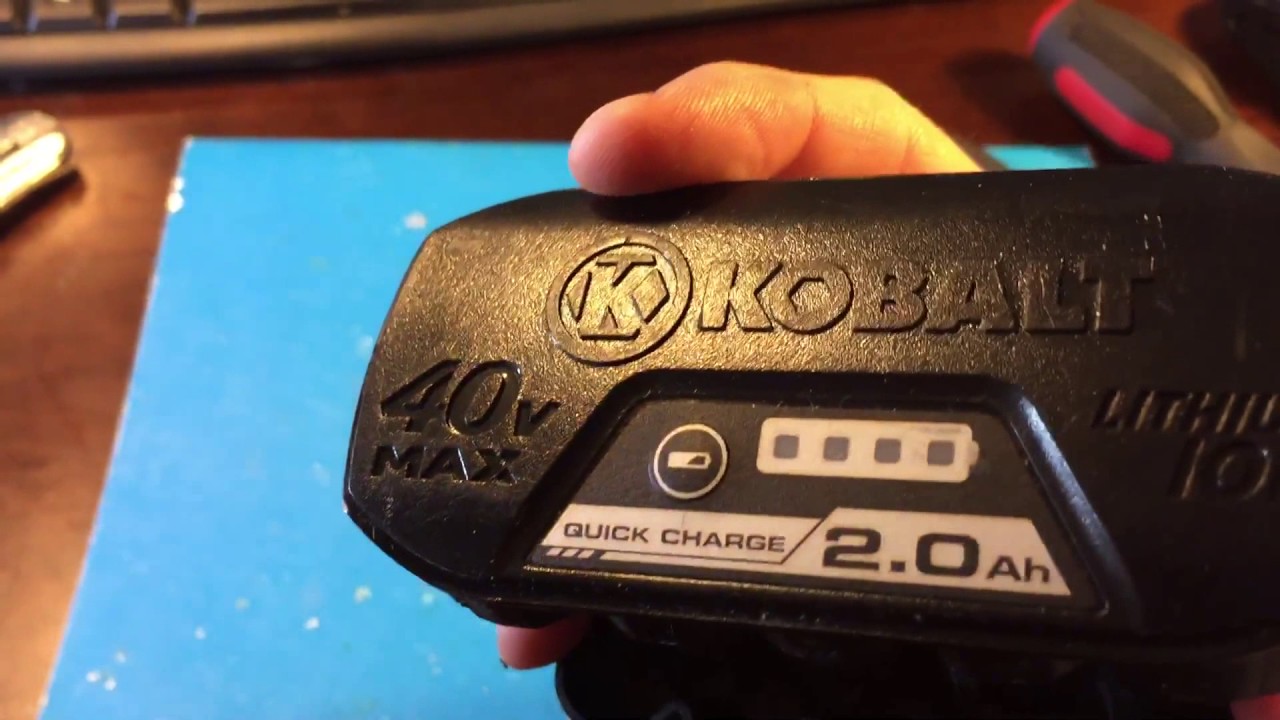 KOBALT 40V TOOL BATTERY CELL HARVESTING