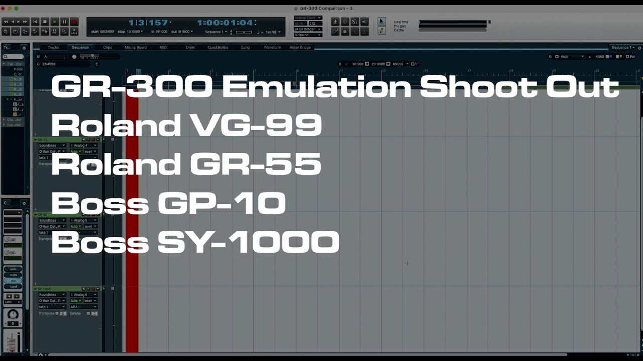 Boss SY-1000 Лучшая эмуляция GR-300: сравнение Roland VG-99, GR-55 и Boss GP-10 — SY-1000 побеждает!