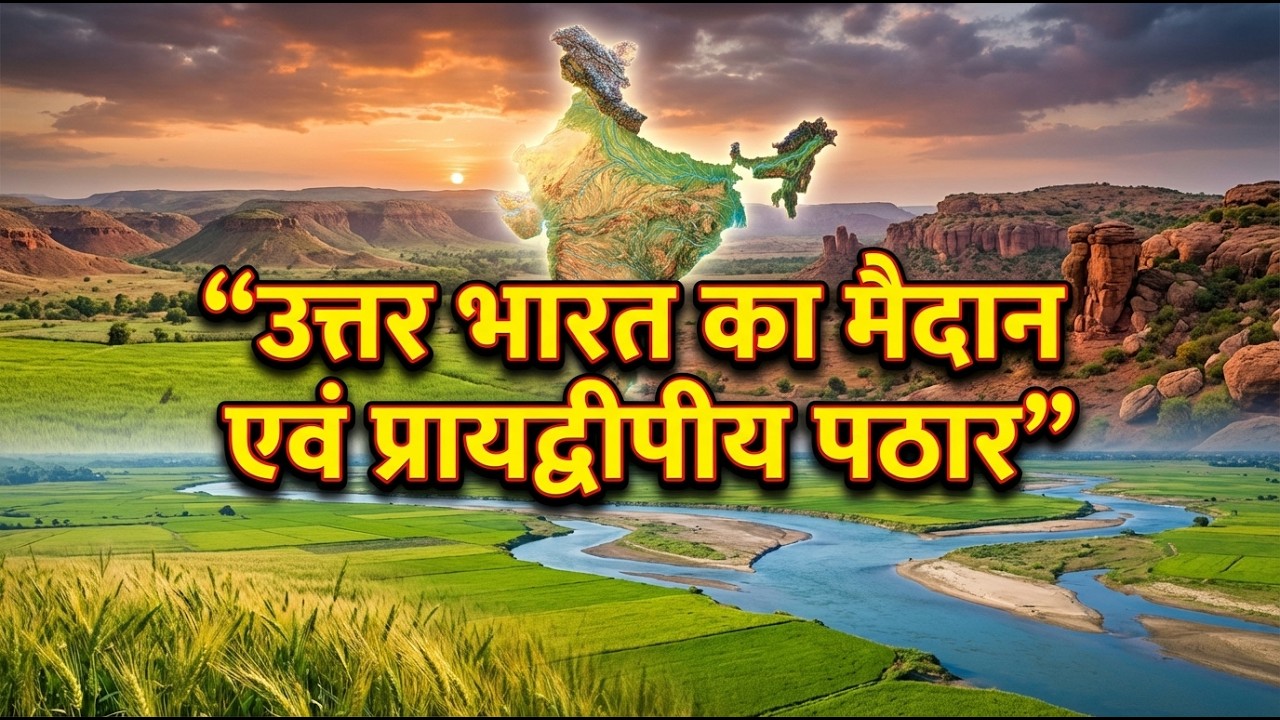 उत्तर भारत का मैदान एवं प्रायद्वीपीय पठार | Indian Geography GK | Competitive Exams