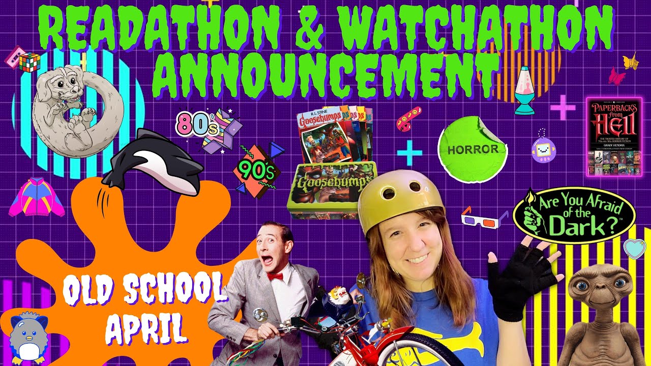 Epic Nostalgia-themed Readathon & Watchathon Announcement | 70s, 80s, 90s + YOU CAN READ NEW BOOKS!