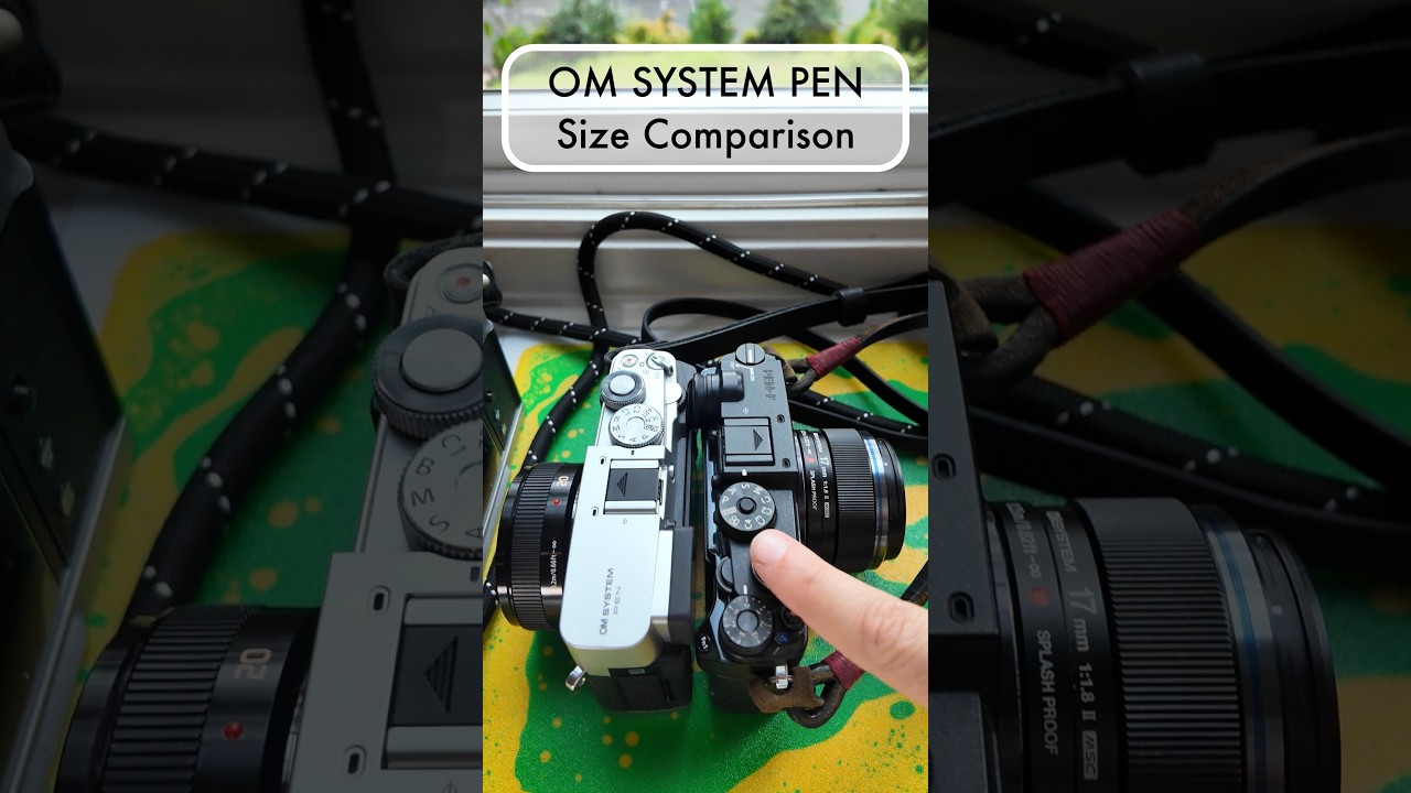 Насколько мала новая камера OM SYSTEM PEN? Сравнение размеров камер