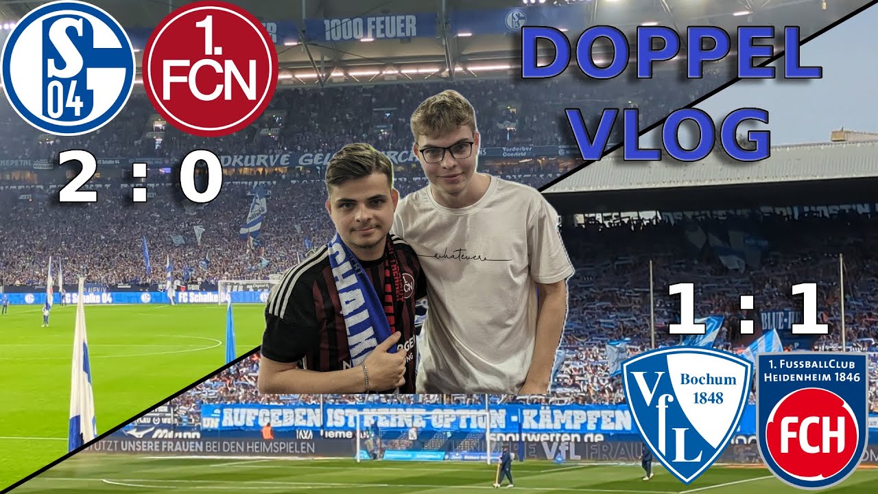Abstiegskampf und Fanfreundschaft || Schalke - Nürnberg // Bochum - Heidenheim Stadion VLOG