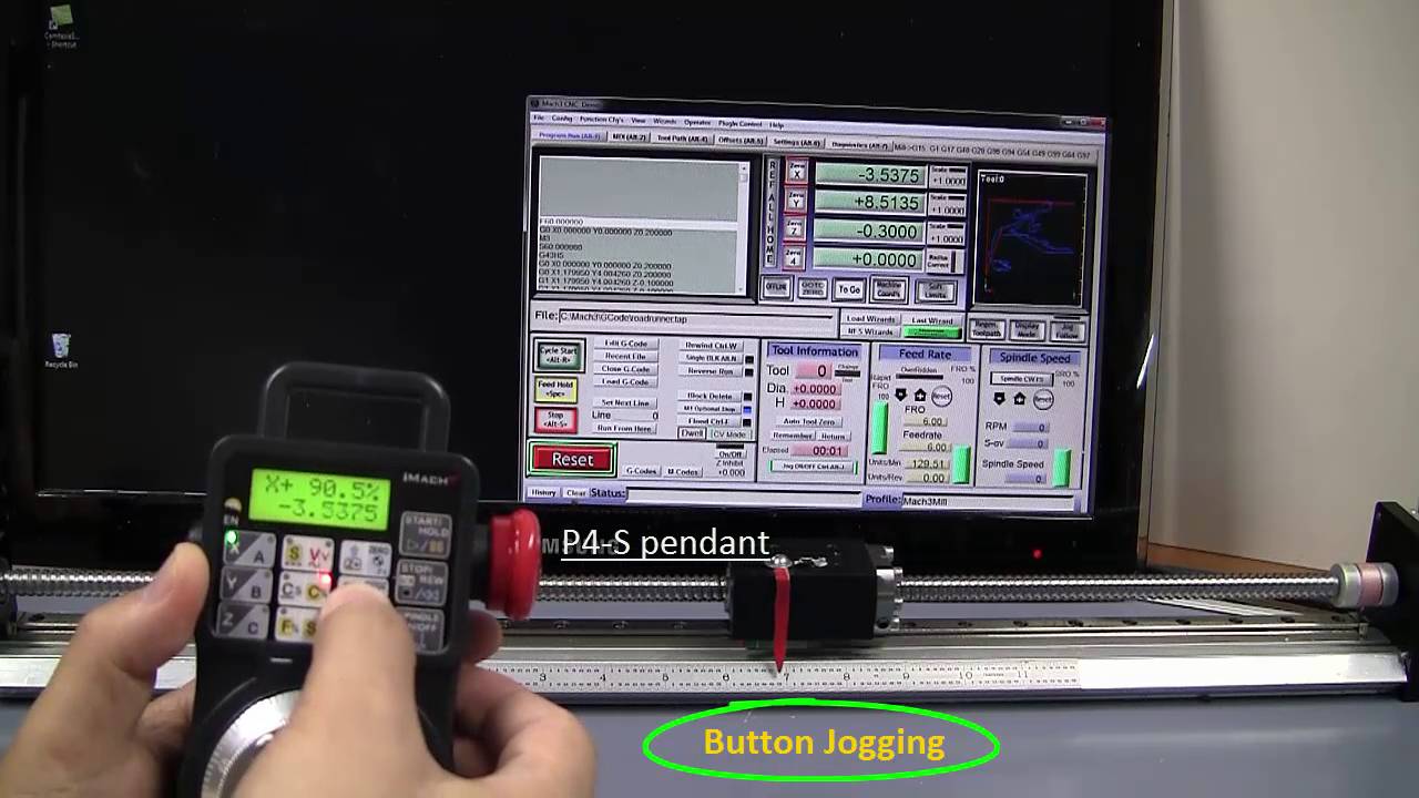VistaCNC iMach3 CNC Control Pendant with Mach3