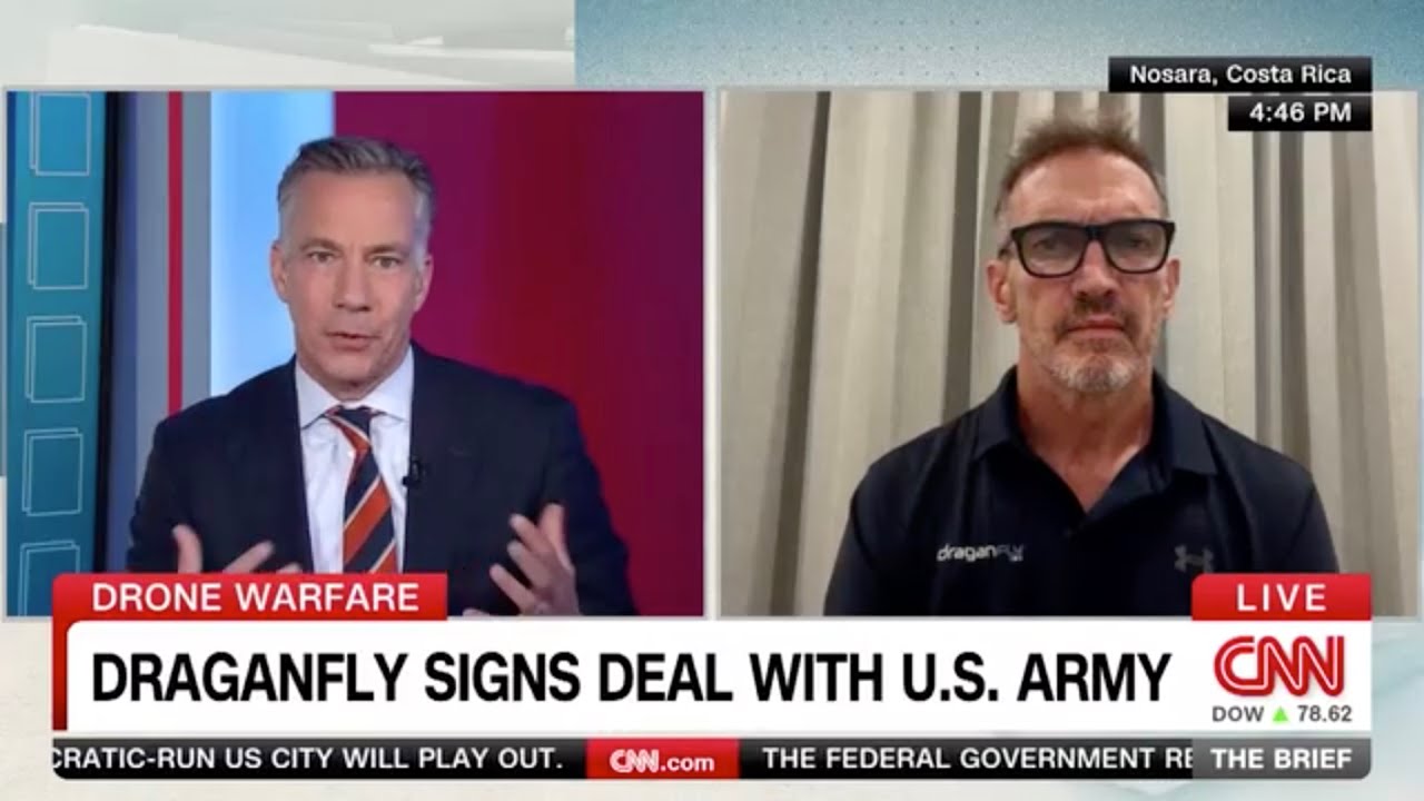 Draganfly CEO Live on CNN | U.S. Army, Ukraine & Drone Technology