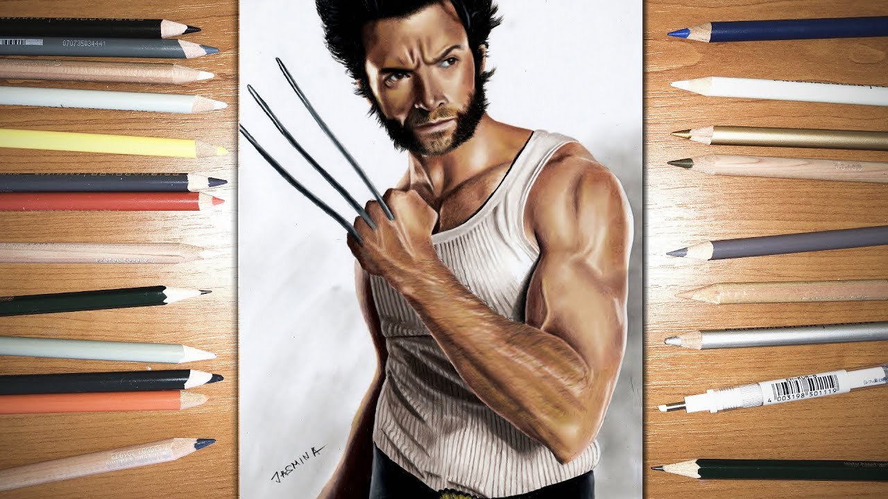 Speed Drawing: Wolverine - Hugh Jackman | Jasmina Susak