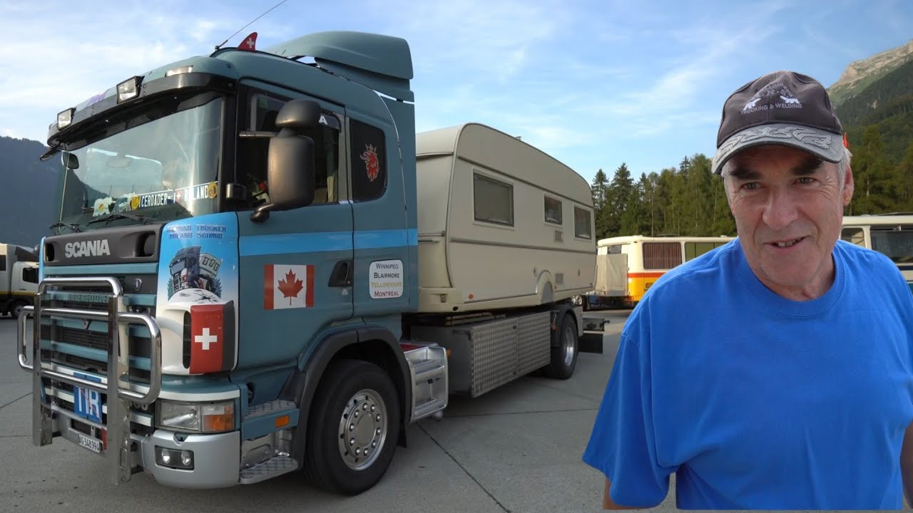 Das kurioseste Tabbert Wohnmobil der Welt Roland mit seinem Scania Tabbert Comtesse