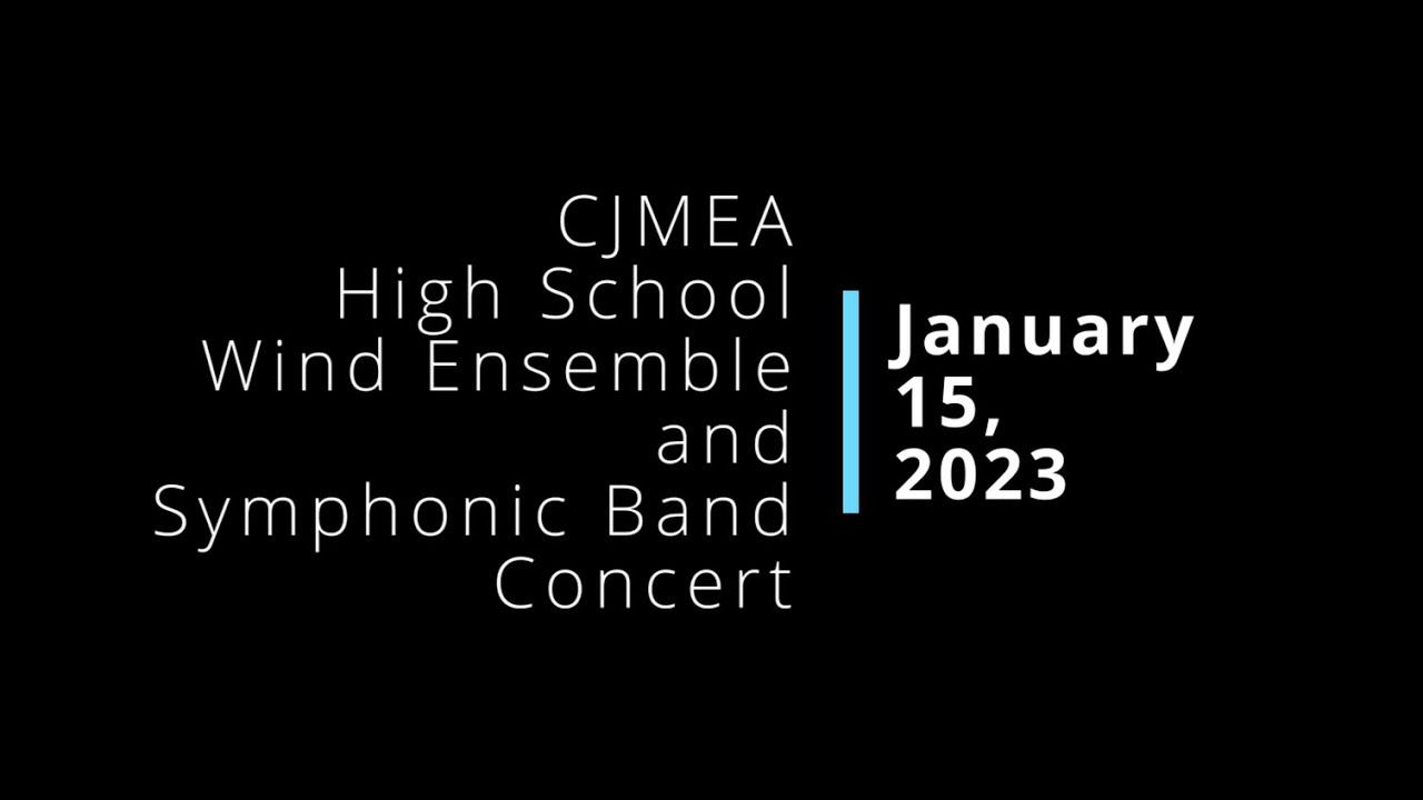 CJMEA High School Wind Ensemble and Symphonic Band Concert held Rutgers Universities campus.