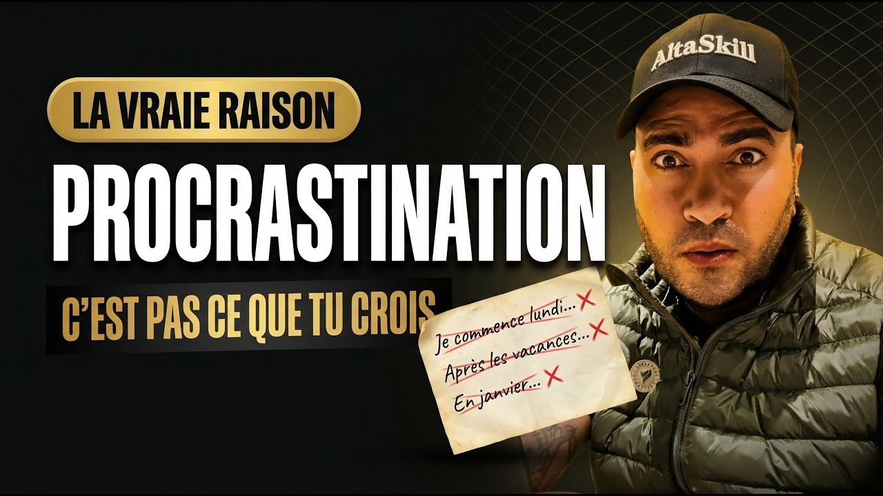 Tu procrastines pas par paresse. Voici la vraie raison (et comment en sortir aujourd'hui)