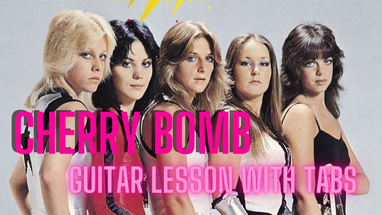 CHERRY BOMB - The Runaways GUITAR LESSON w/TAB #joanjett #litaford