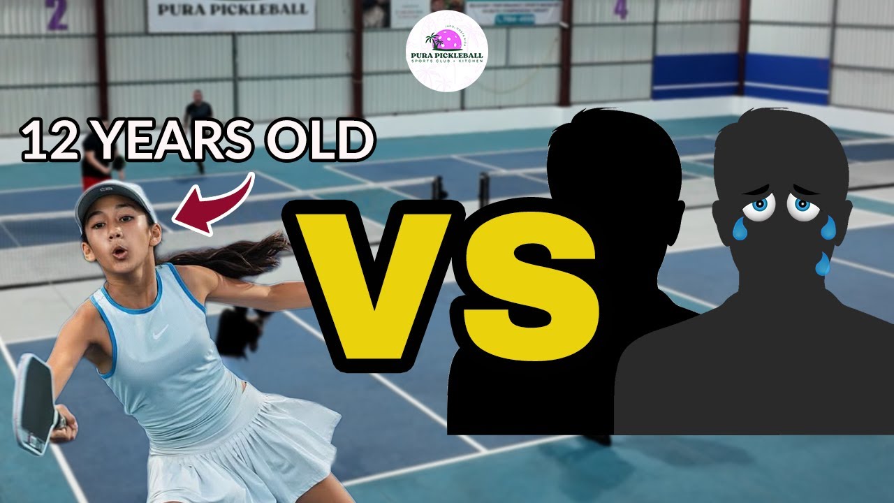 Girl wins the Men's A Final at Pura Pickleball