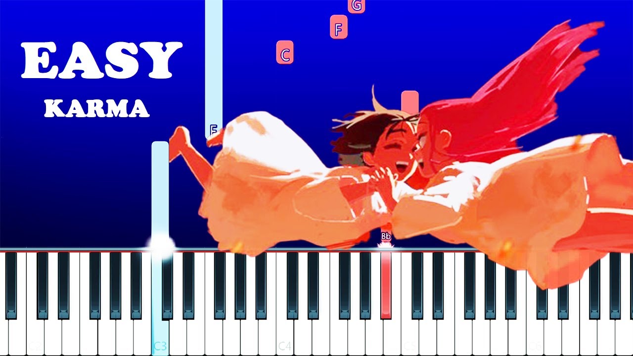 Alien Stage - Karma (EASY Piano Tutorial)