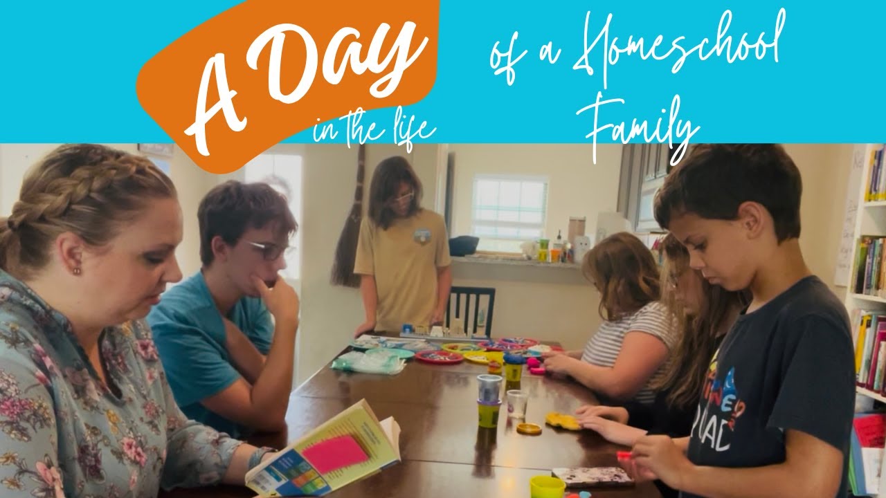 Homeschool Day in the Life / Six Kids / High school, Middle school, and Elementary