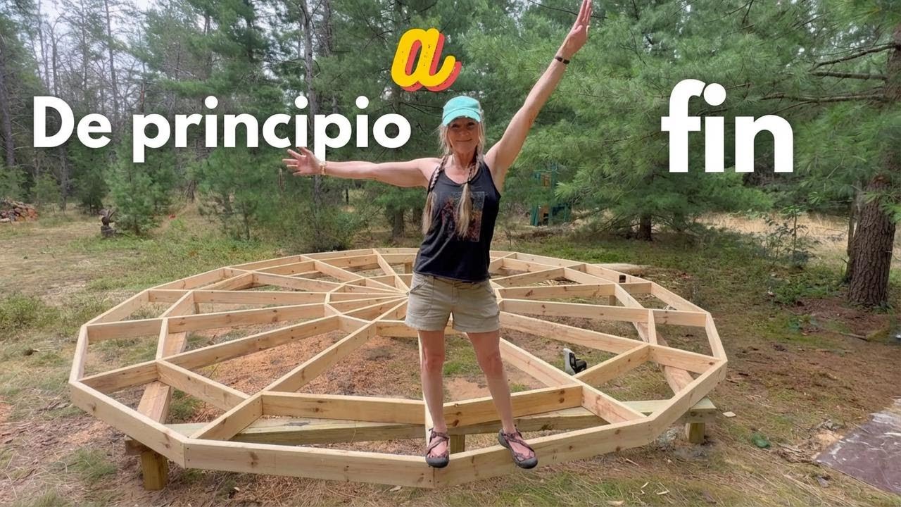 Cómo hacer una plataforma para yurta paso a paso con Trillium Domes