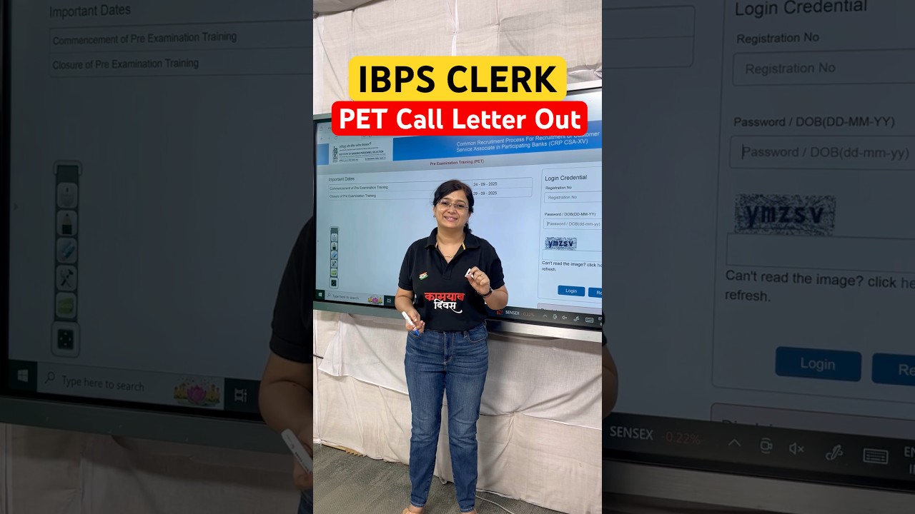 IBPS CLERK PET Call Letter Out