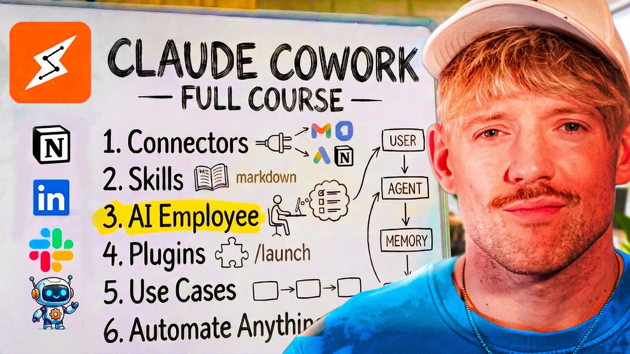 Claude Cowork FULL COURSE (Build AI Employees)