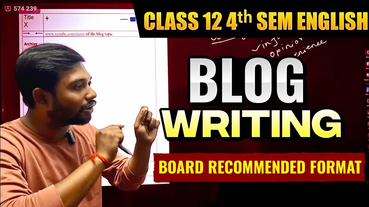 How to Write a Blog? Blog Writing for Class 12 4th Sem | বোর্ডের নিয়মে কিভাবে Blog লিখবে?খুব সহজ🔥