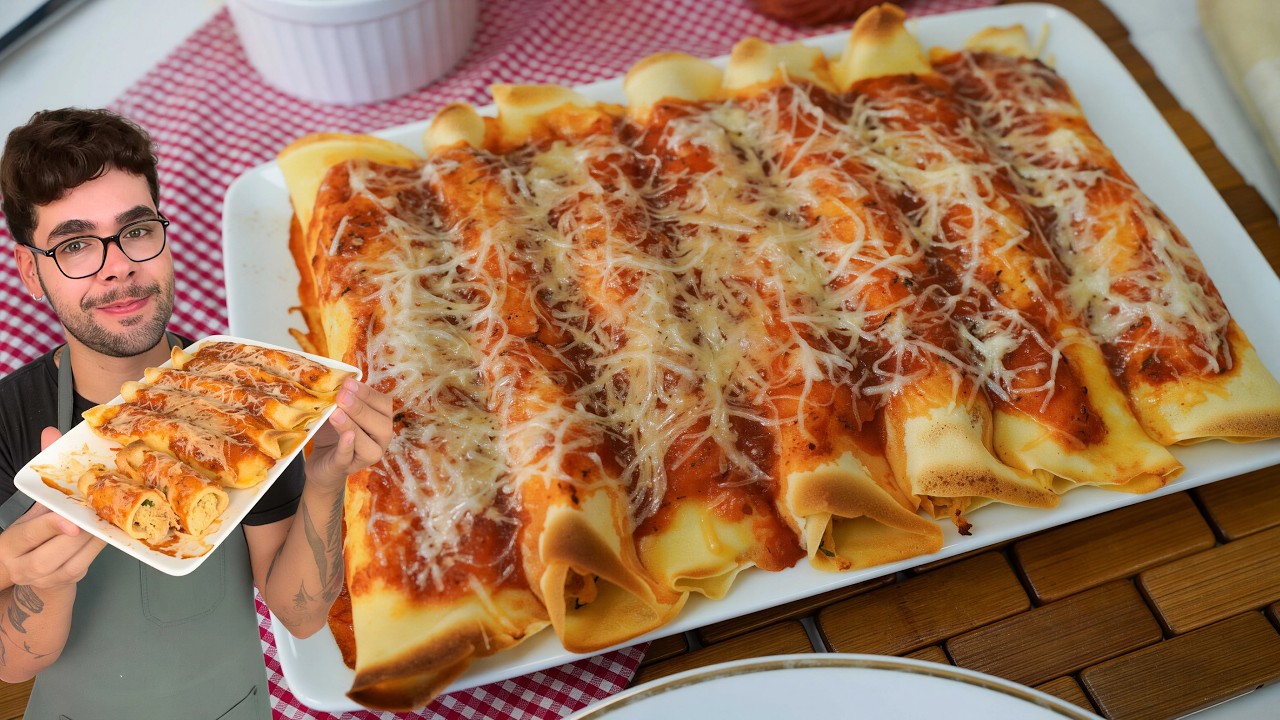 PANQUECA DE FRANGO SIMPLES E FÁCIL DE FAZER | MASSA BÁSICA