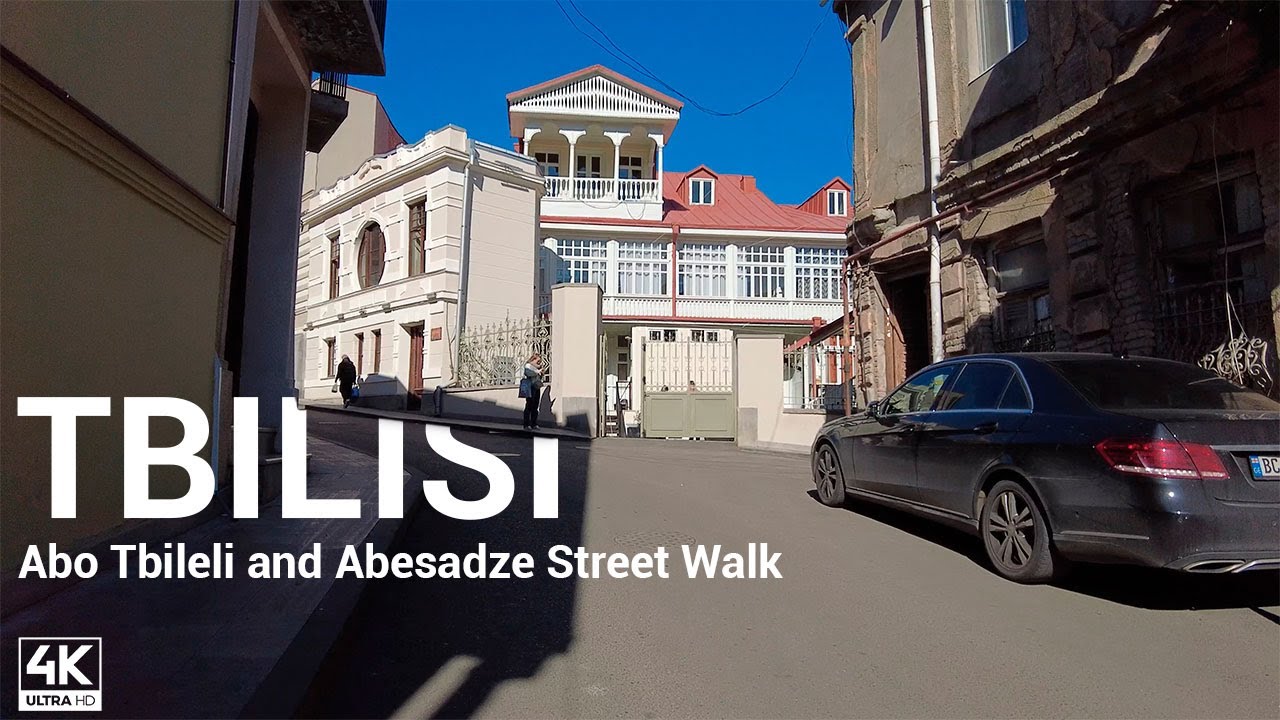 Abo Tbileli & Abesadze Street 4K Walk, Tbilisi, Georgia