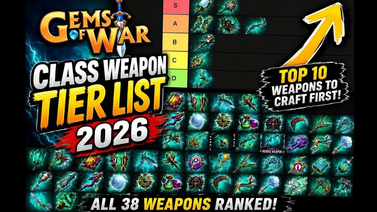Gems of War: ТИР-ЛИСТ КЛАССОВОГО ОРУЖИЯ 2026 (Tier List Maker) &mdash; ПОРЯДОК ПОЛУЧЕНИЯ