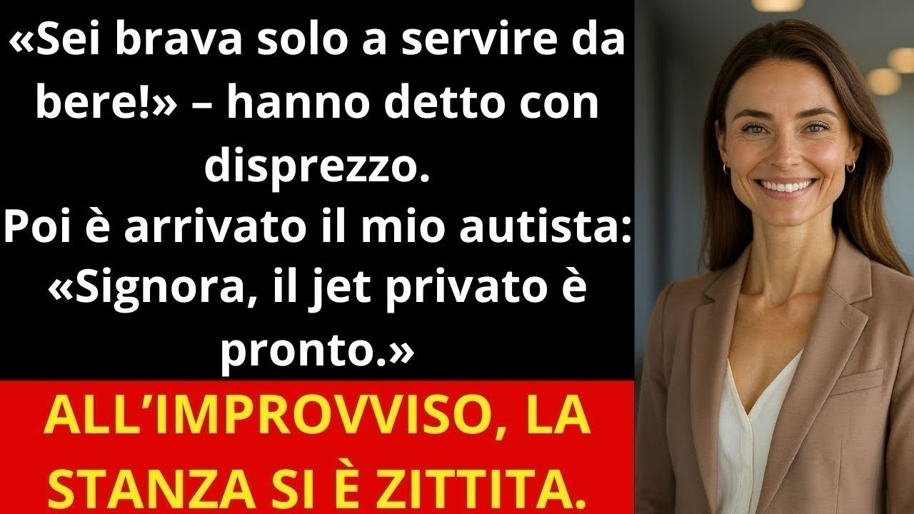 Mi hanno fatto lavorare come cameriera alla festa della mamma… poi il mio autista mi ha chiamata…