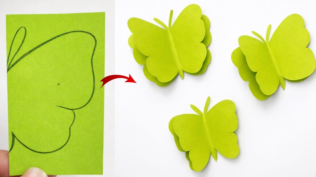 How to Make a Beautiful Paper Butterfly 🦋।। Easy DIY Paper Craft
