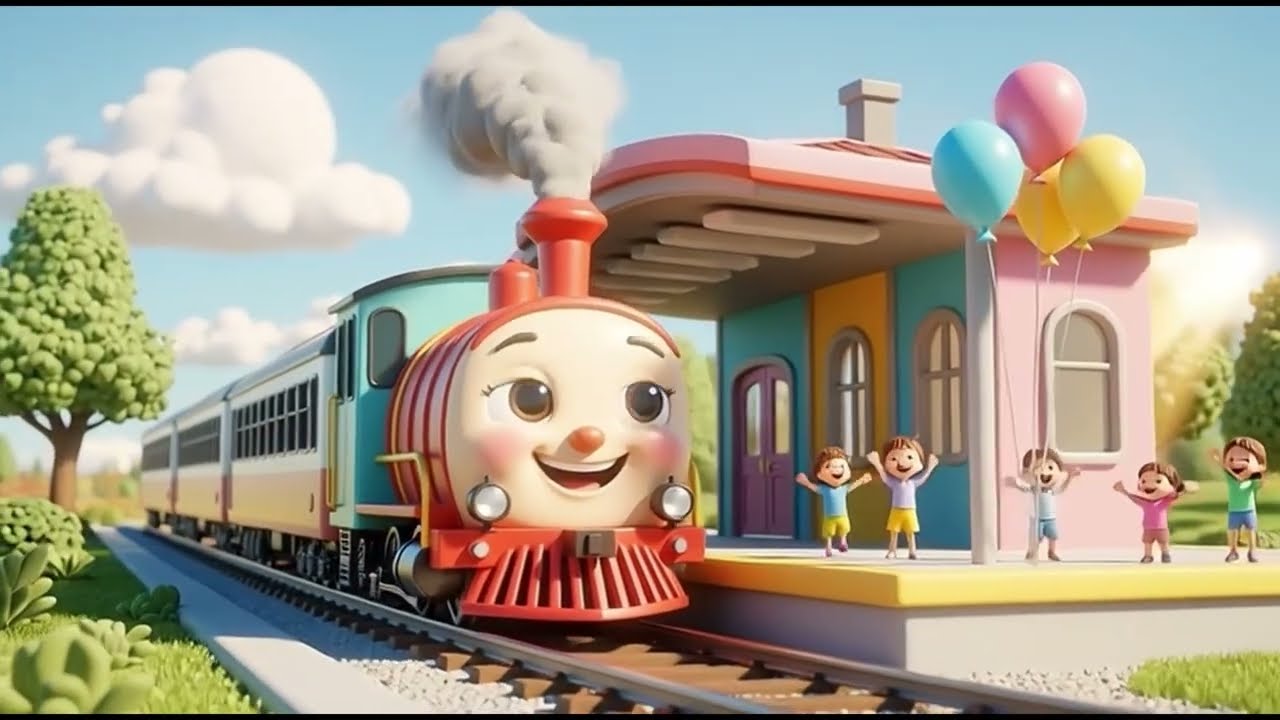 The Happy Train Song | Toddler & Baby Nursery Rhymes