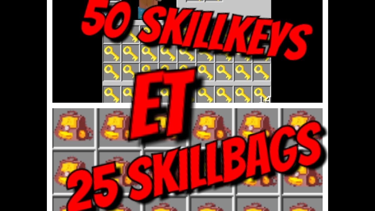 SKILL PVP PACK OPENING 50 SKILLKEYS ET 25 SKILLBAG