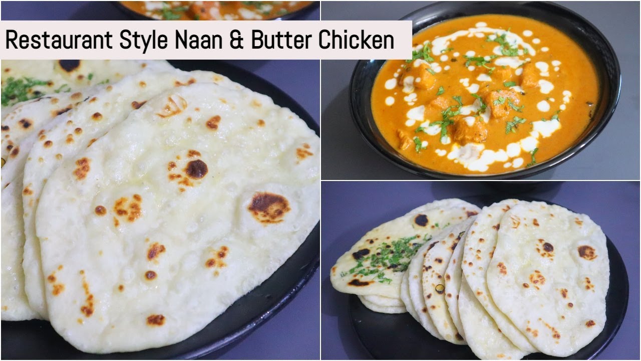 Perfect Restaurant Style Naan & Butter Chicken || നാൻ  & ബട്ടർ ചിക്കൻ || Anu's Kitchen