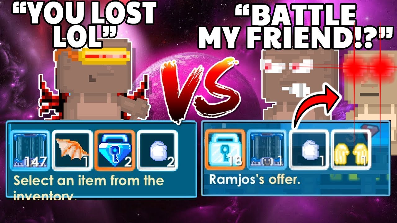 He Lost Then Brought His RICH FRIEND for REVENGE!? [Show Battle] | Growtopia
