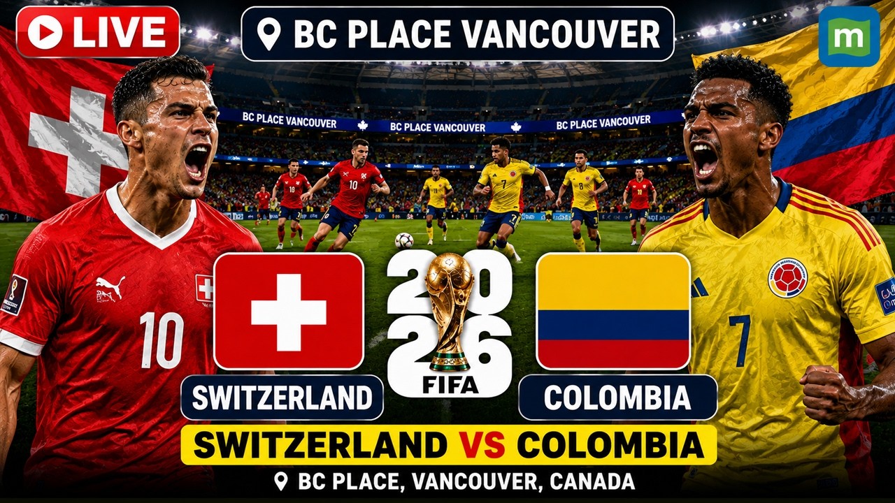 Switzerland vs Colombia LIVE Match: FIFA World Cup 2026 | Round of 16 | Football Live Stream | N18G