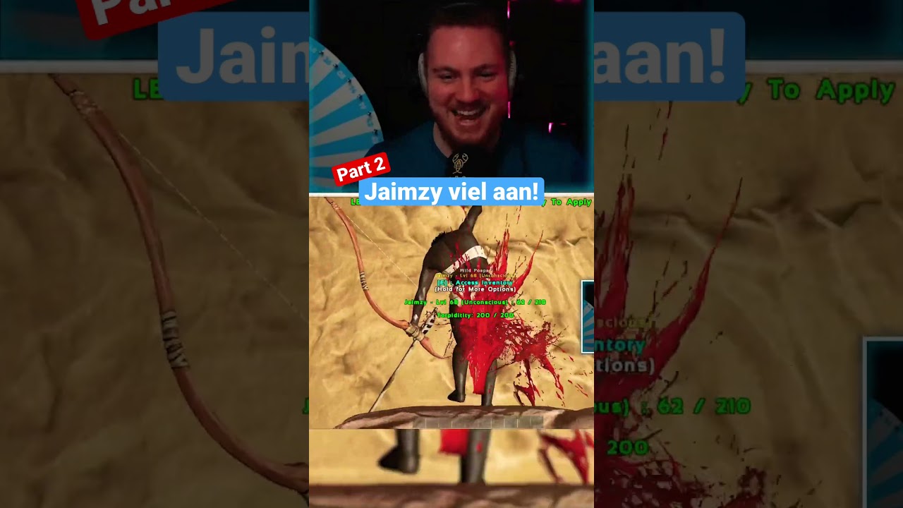 Jaimzy viel mij aan in ark! #ark #jaimzy #smp #larsy #server #viraal #ark #nederlands