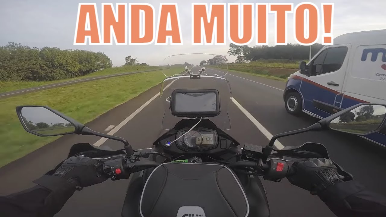 Acelerando a nave na pista, pensa em uma moto que anda.... excelente!