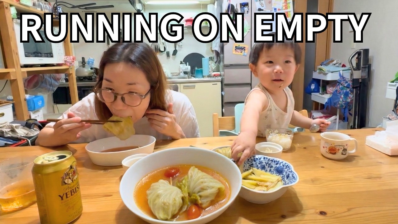 Realistic Japan Mom Vlog: Running on Empty... But Cooking This Warm Dinner Brought Perfect Joy 🍲
