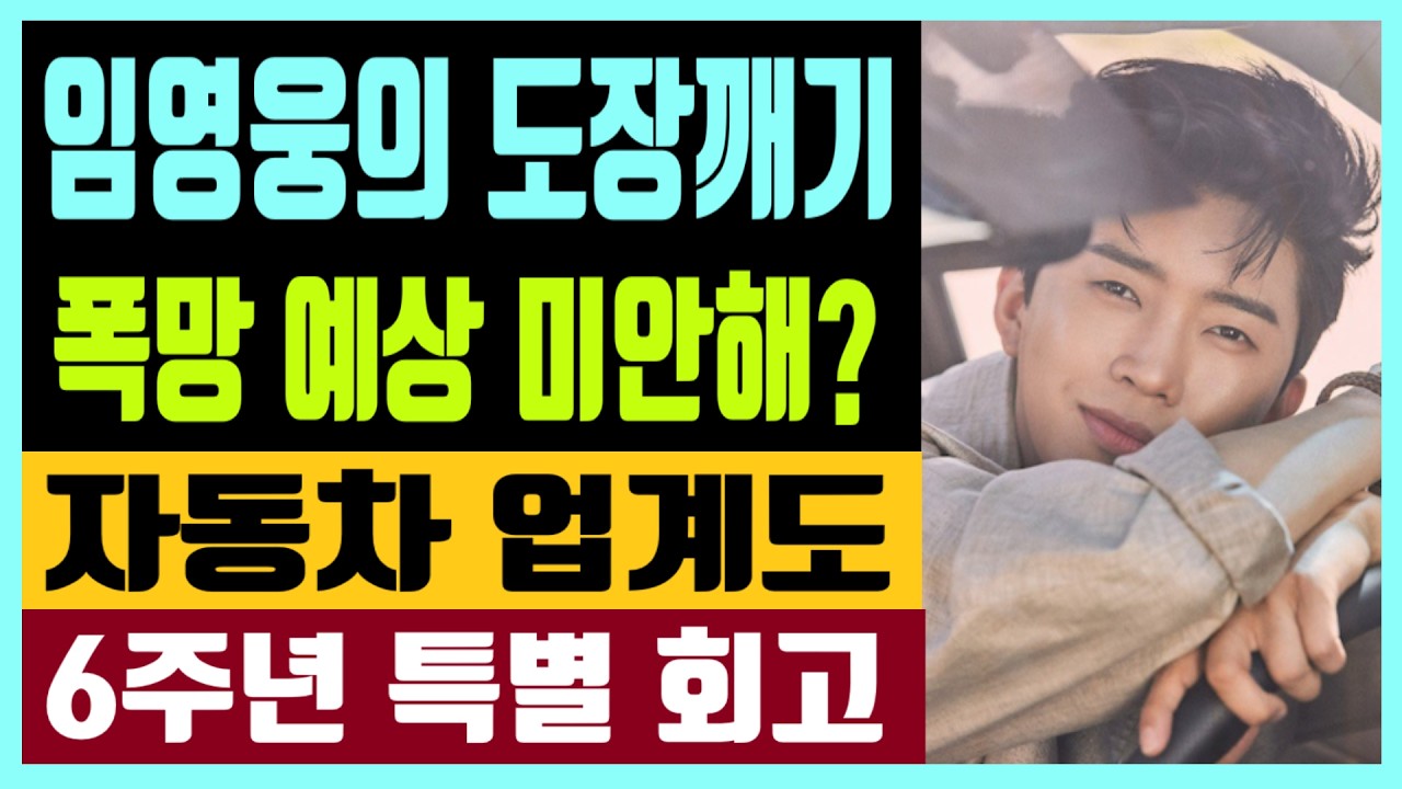 임영웅의 도장깨기 폭망 예상 미안해?  자동차 업계도  6주년 특별 회고
