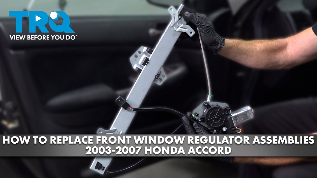 Как заменить передние стеклоподъемники в сборе на Honda Accord 2003-2007