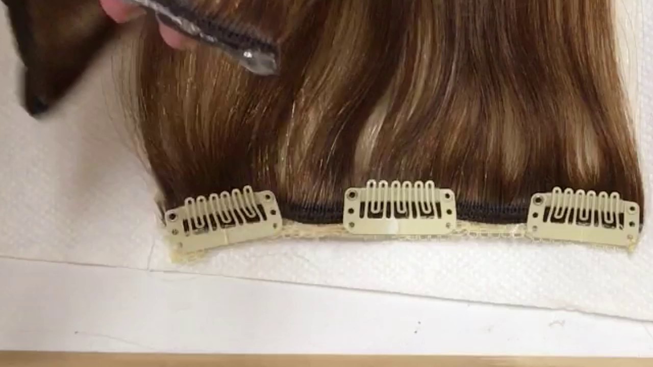 Clip In Hair Extensions thicker, fuller and making a Quad weft or halo hair extensions