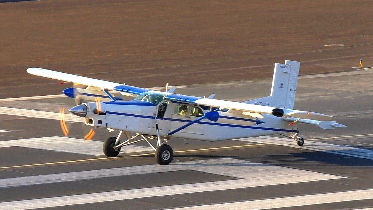 Rare Pilatus PC 6 Turbo Porter Takeoff